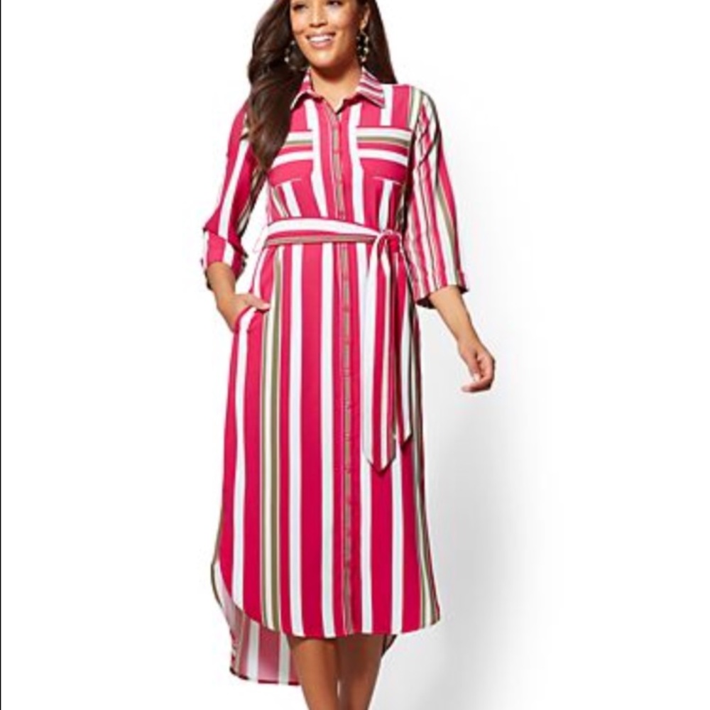 Striped dress nwt size M